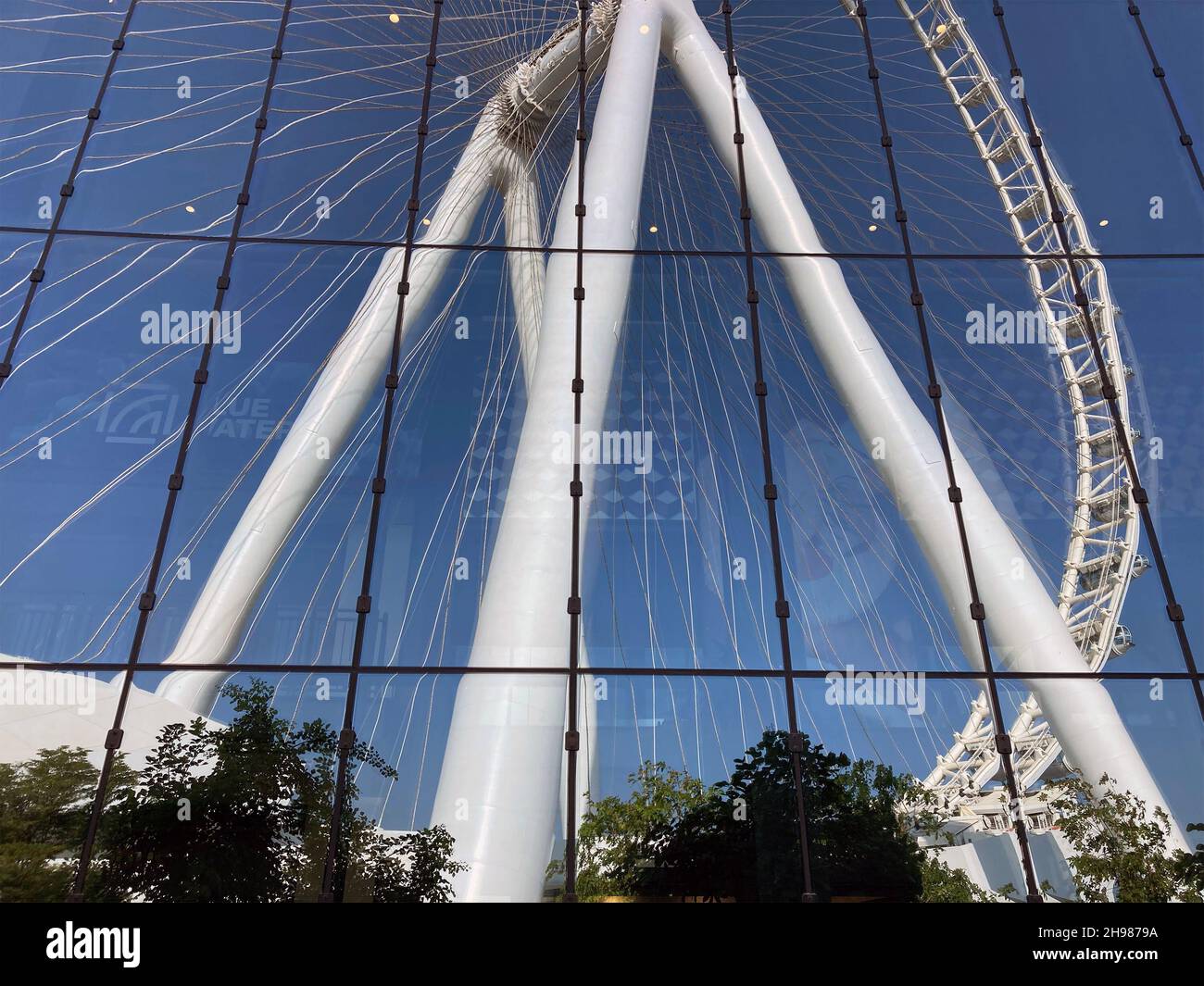 VAE, Dubai - 30. November 2021: Ain-Riesenrad auf der insel bluewaters Stockfoto