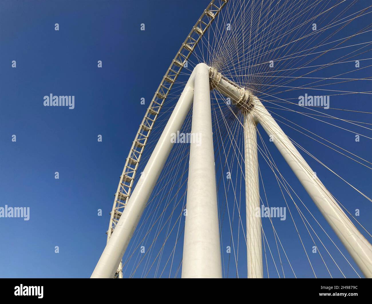 VAE, Dubai - 30. November 2021: Ain-Riesenrad auf der insel bluewaters Stockfoto