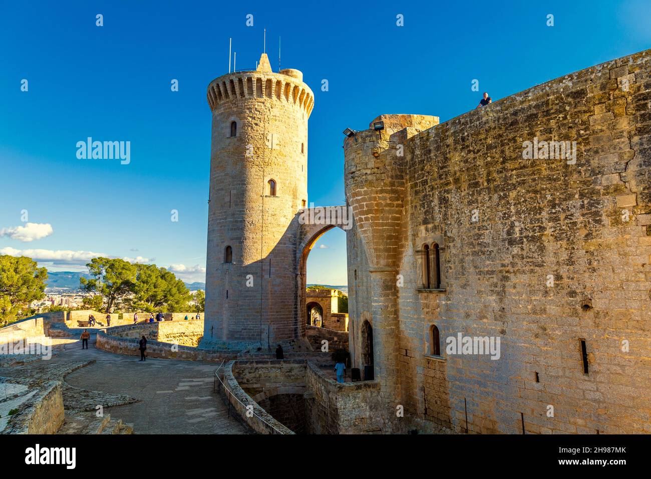 Castell de Bellver in Palma, Mallorca, Spanien Stockfoto
