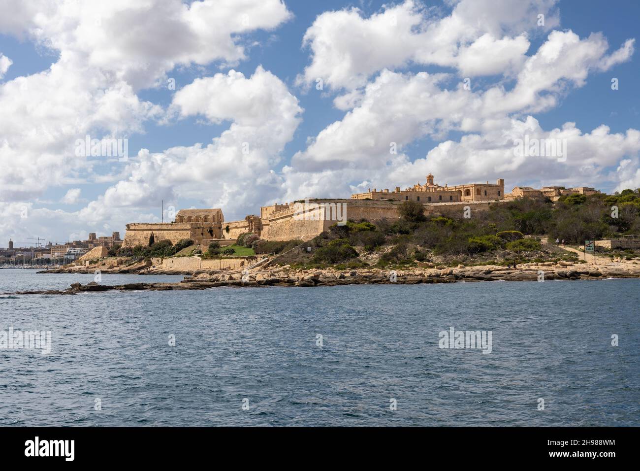 Fort Manoel ist ein Star-Fort auf der Insel Manoel in Gżira, Malta. Game of Thrones Great Sept of Baelor wurde dort gedreht. Malta, Europa Stockfoto