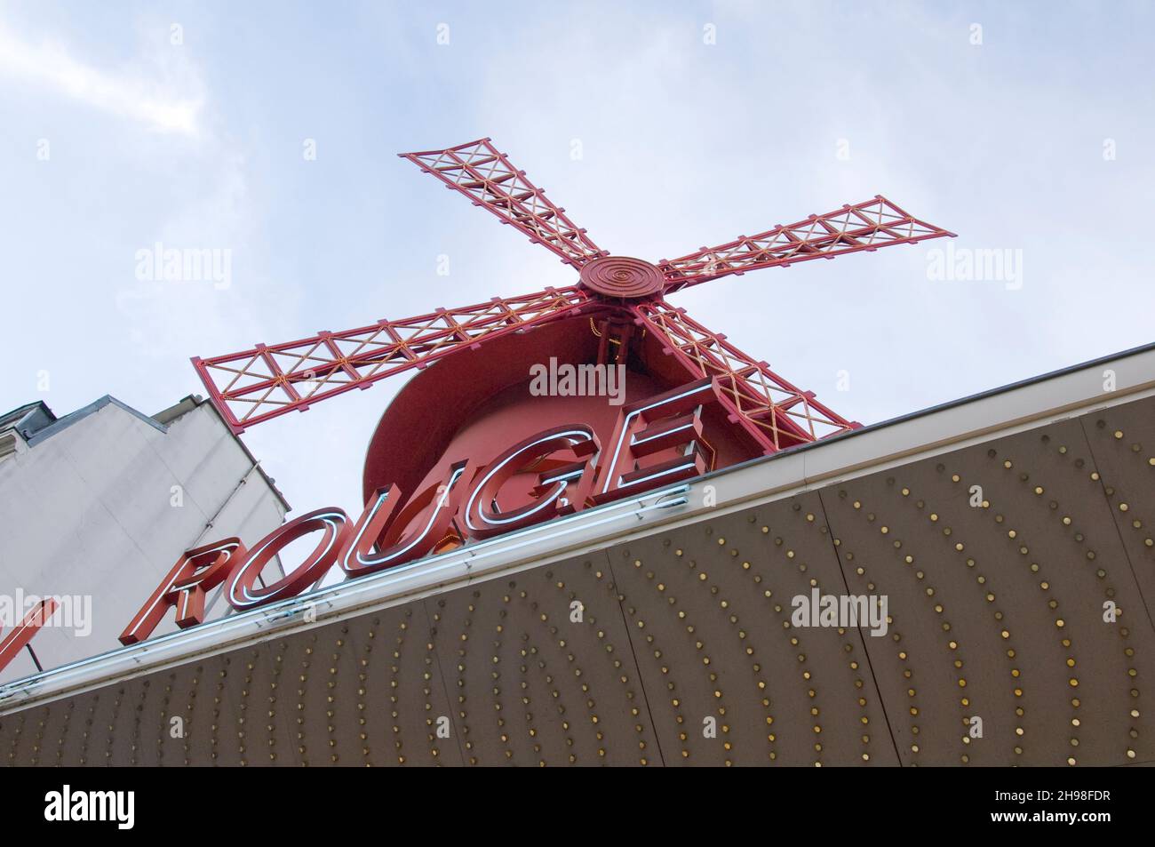 Das Moulin Rouge in Paris, Frankreich Stockfoto