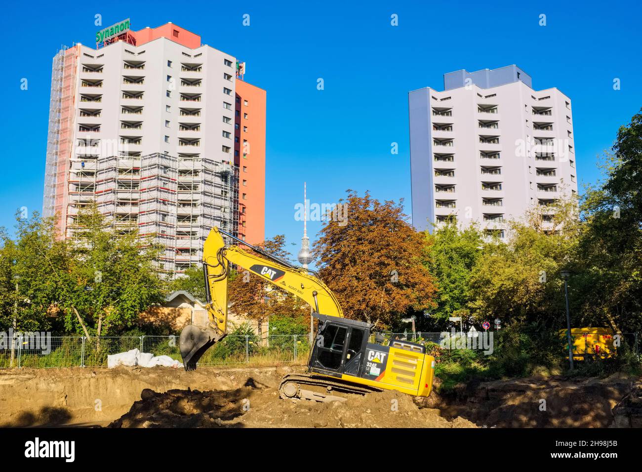 Baustelle, Berlin, Deutschland Stockfoto