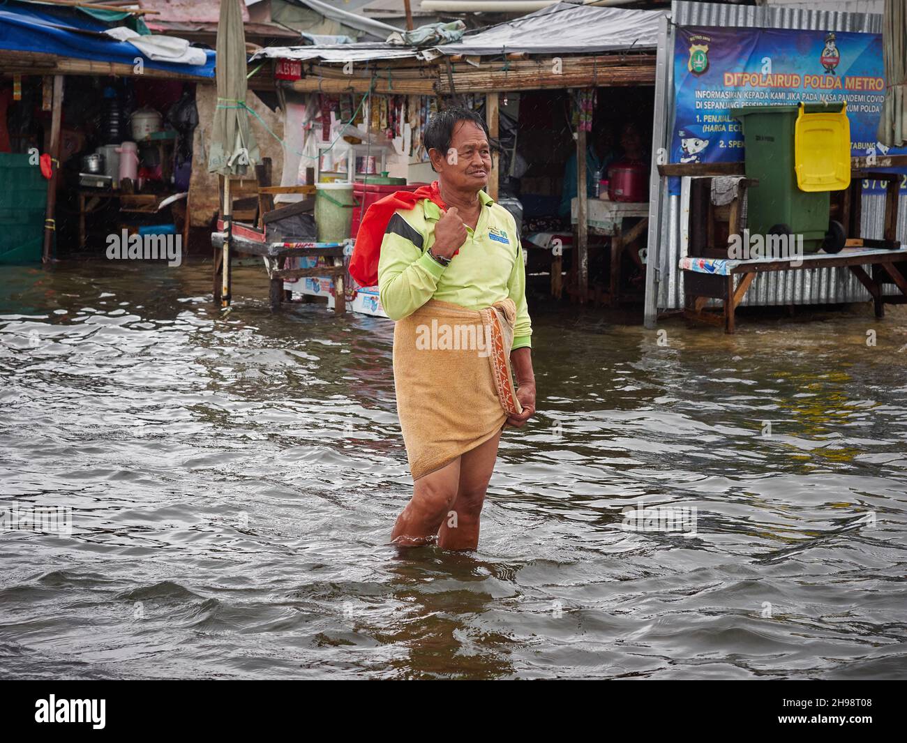 NordJakarta, Jakarta, Indonesien. 4th Dez 2021. Ein Blick auf die