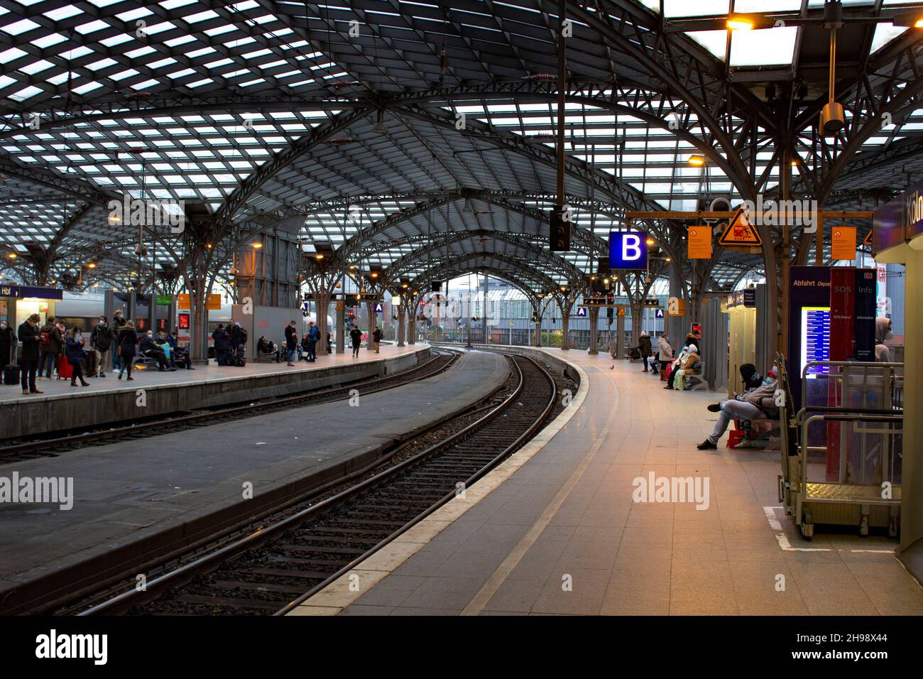 Dies ist ein Bild von Köln Hauptbahnhof, dem Hauptbahnhof in Köln. Stockfoto