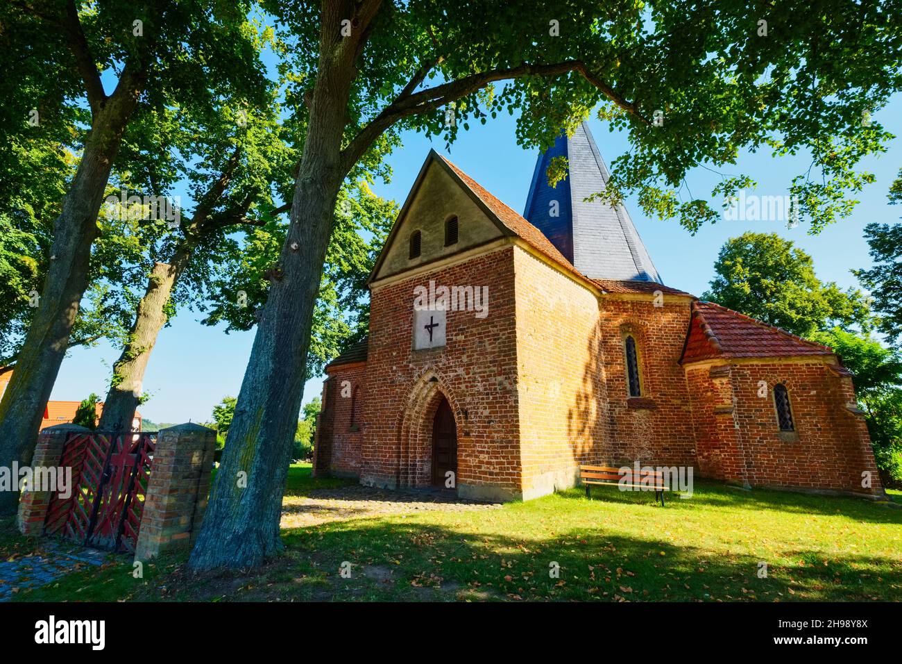 Kirche Ludorf, Südmüritz, Mecklenburg-Vorpommern, Deutschland Stockfoto