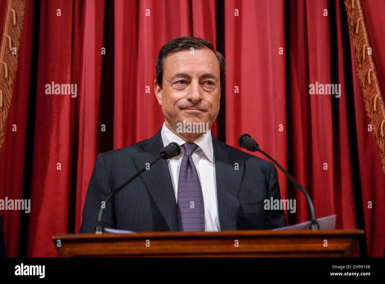 Rom, Italien 31/05/2006: Generalversammlung der Bank of Italy, auf dem Foto Mario Draghi. © Andrea Sabbadini Stockfoto