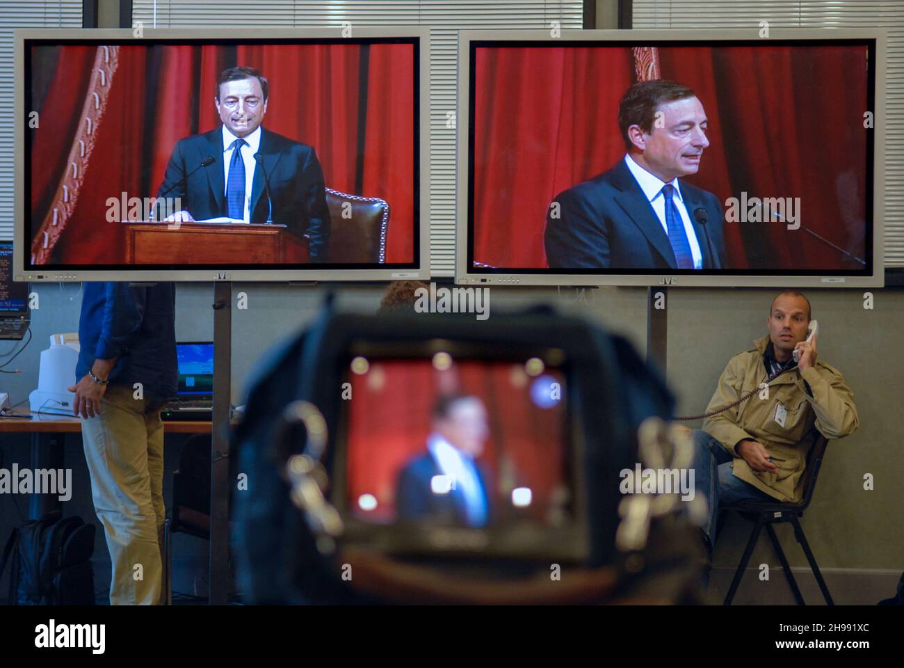 Rom, Italien 31/05/2006: Generalversammlung der Bank of Italy, auf dem Foto Mario Draghi. © Andrea Sabbadini Stockfoto