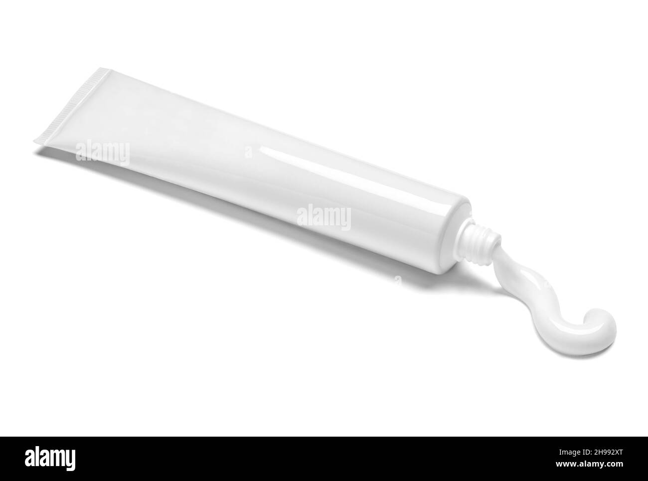 Zahnpasta Beauty-Creme weiße Röhre Hygiene Gesundheitswesen Stockfoto