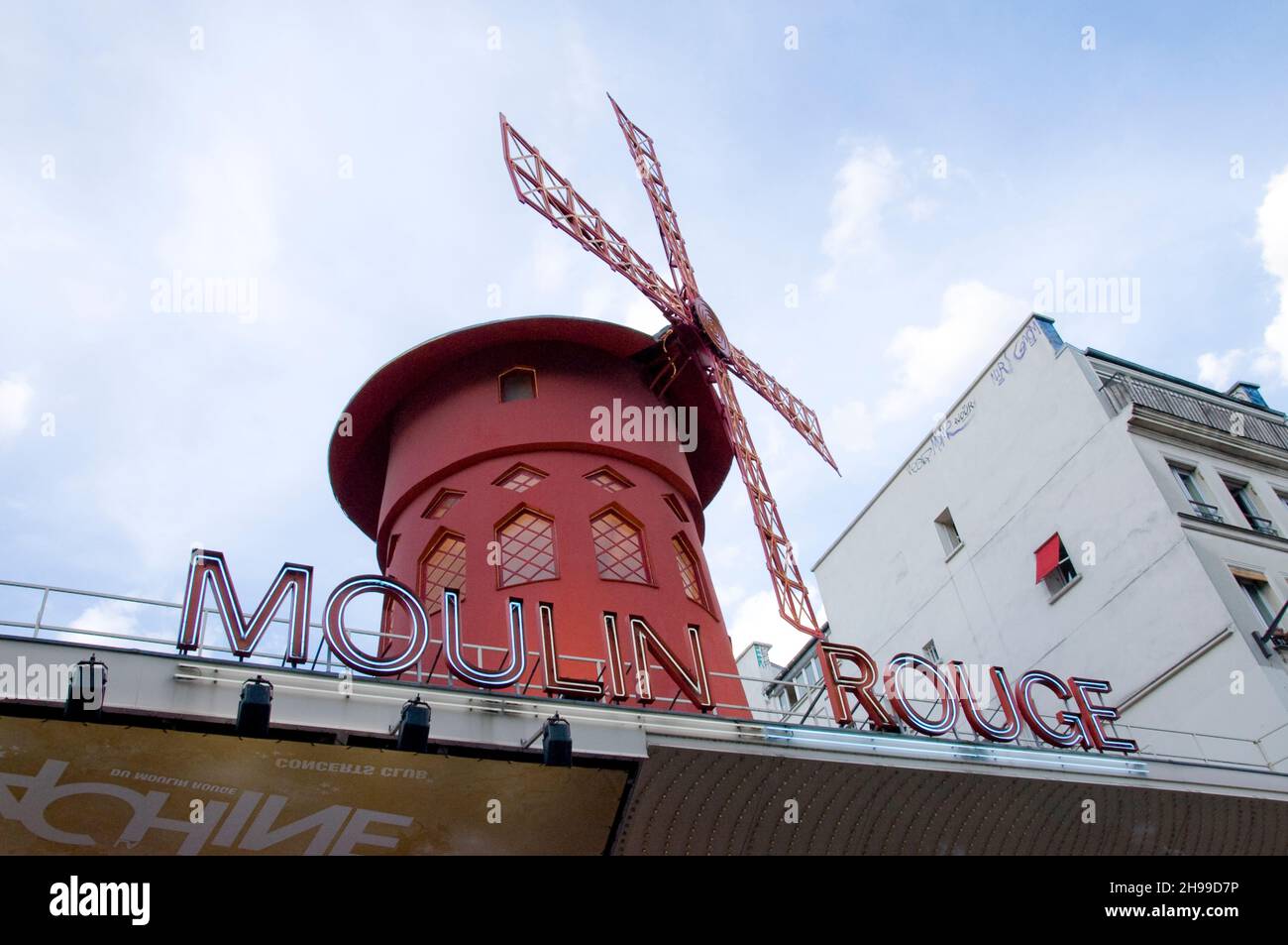 Das Moulin Rouge in Paris, Frankreich Stockfoto