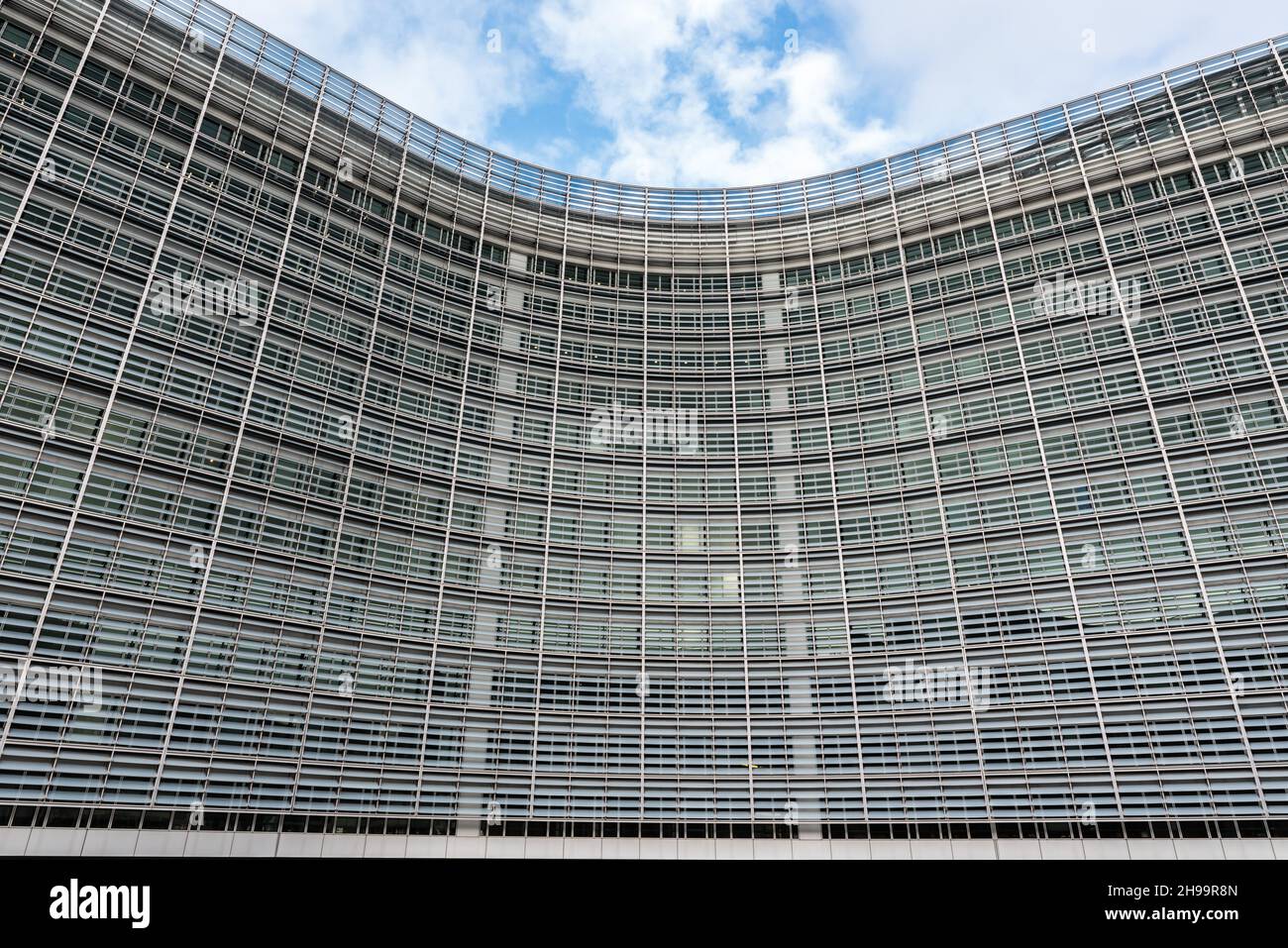 Brüssel, Belgien - 02 15 2018: Berlaymont-Gebäude Sitz der Europäischen Kommission Stockfoto