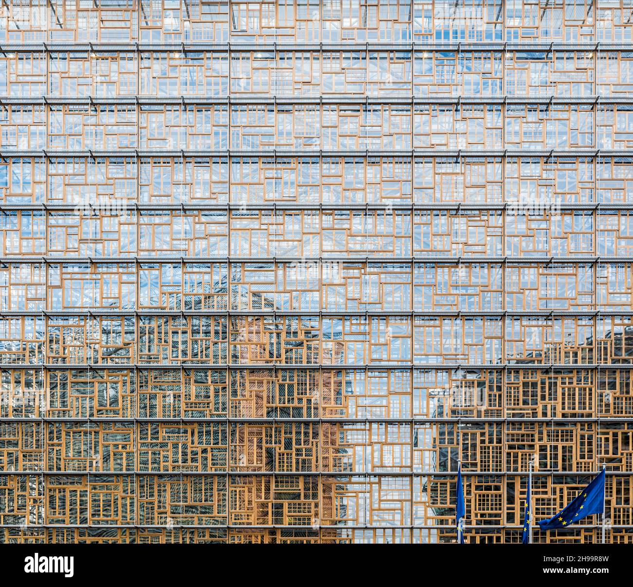 Brüssel, Belgien - 02 15 2018: Fassade des Europäischen Rates in Brüssel Stockfoto