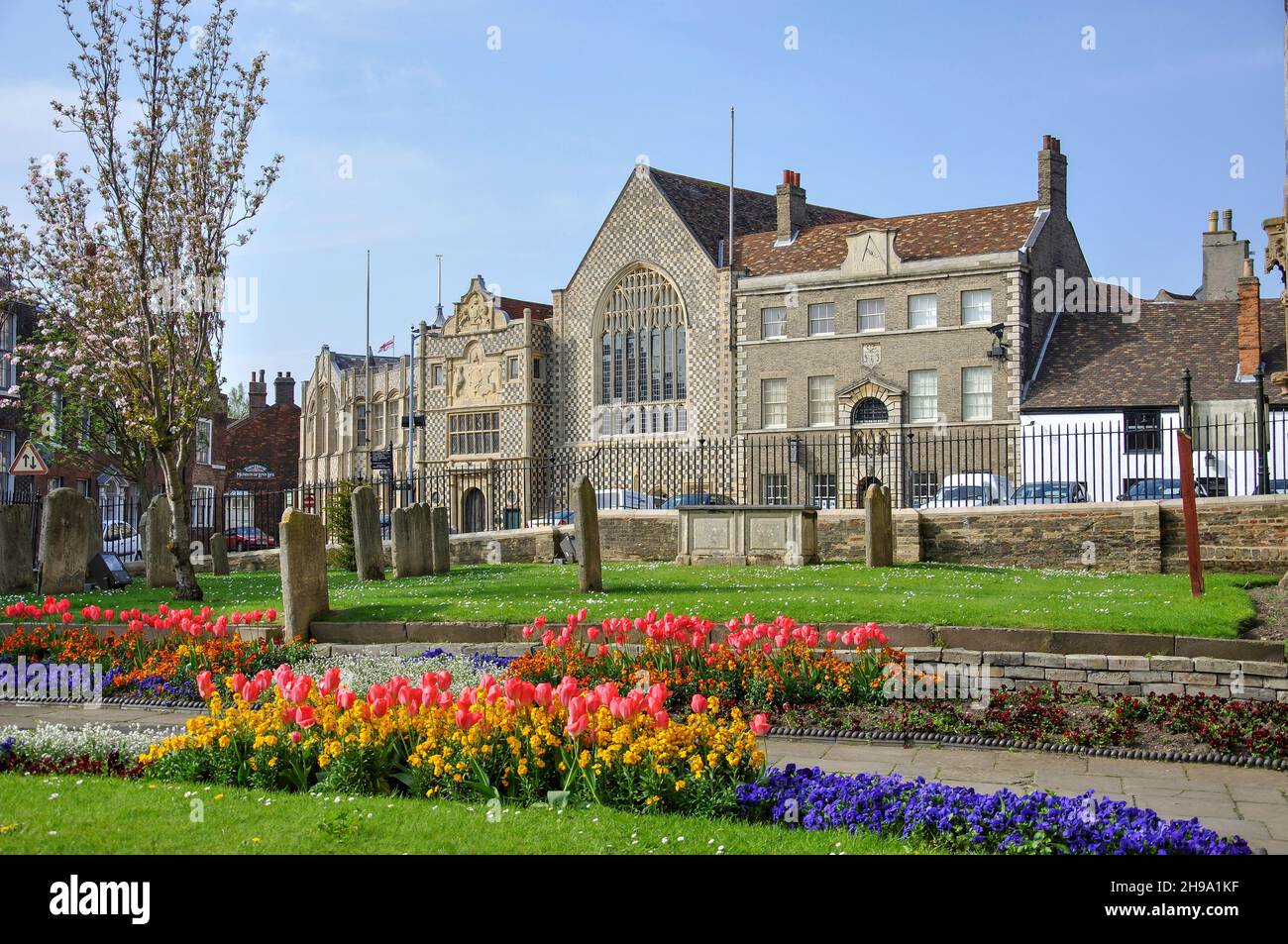 Das Rathaus und Trinity Guildhall, Markt Samstag Platz, King's Lynn, Norfolk, England, Vereinigtes Königreich Stockfoto