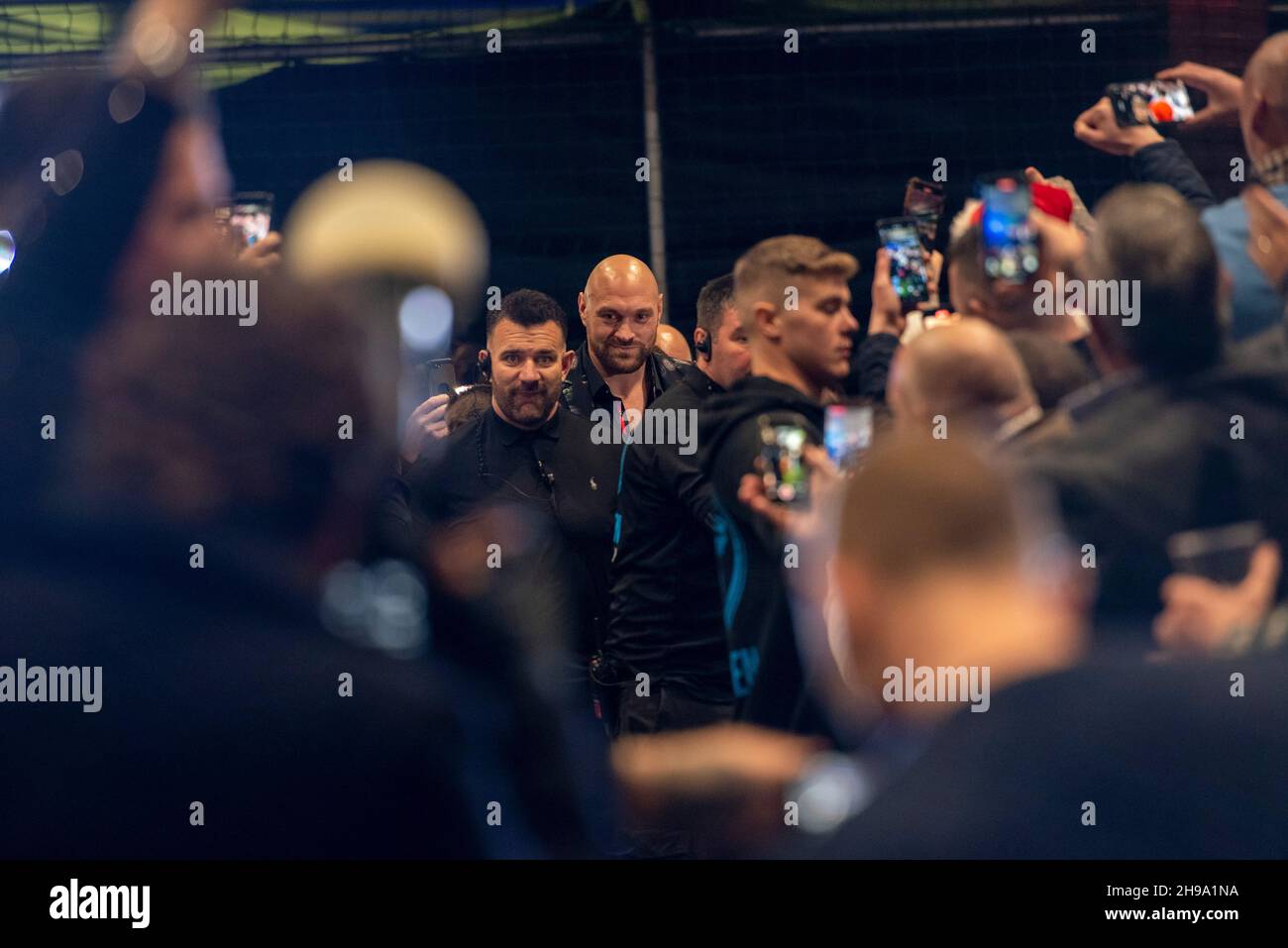 Cardiff, Wales, 5/12/21: Tyson Fury Gipsy King Homecoming Party, Cardiff Vale Sports Arena, Cardiff, Wales, 5/12/21: PIC by Andrew Dowling Photography/Alamy Live News Stockfoto