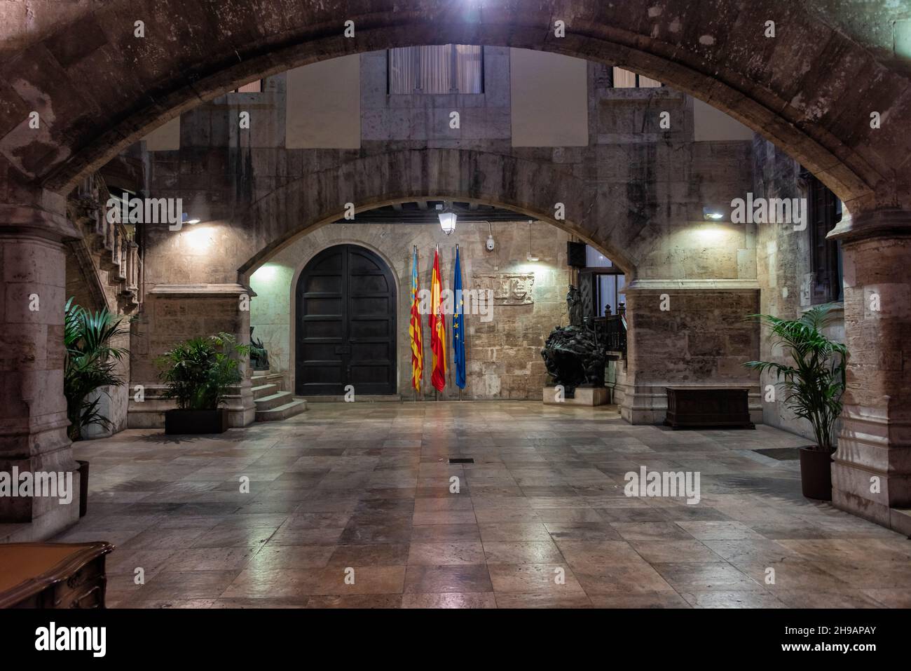 Ein Regierungsgebäude, Valencia, Spanien Stockfoto