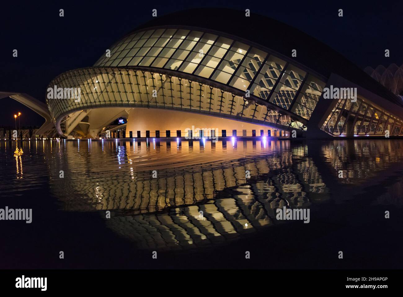 L'Hemisferic, Teil der Stadt der Künste und Wissenschaften, Valencia, Spanien Stockfoto