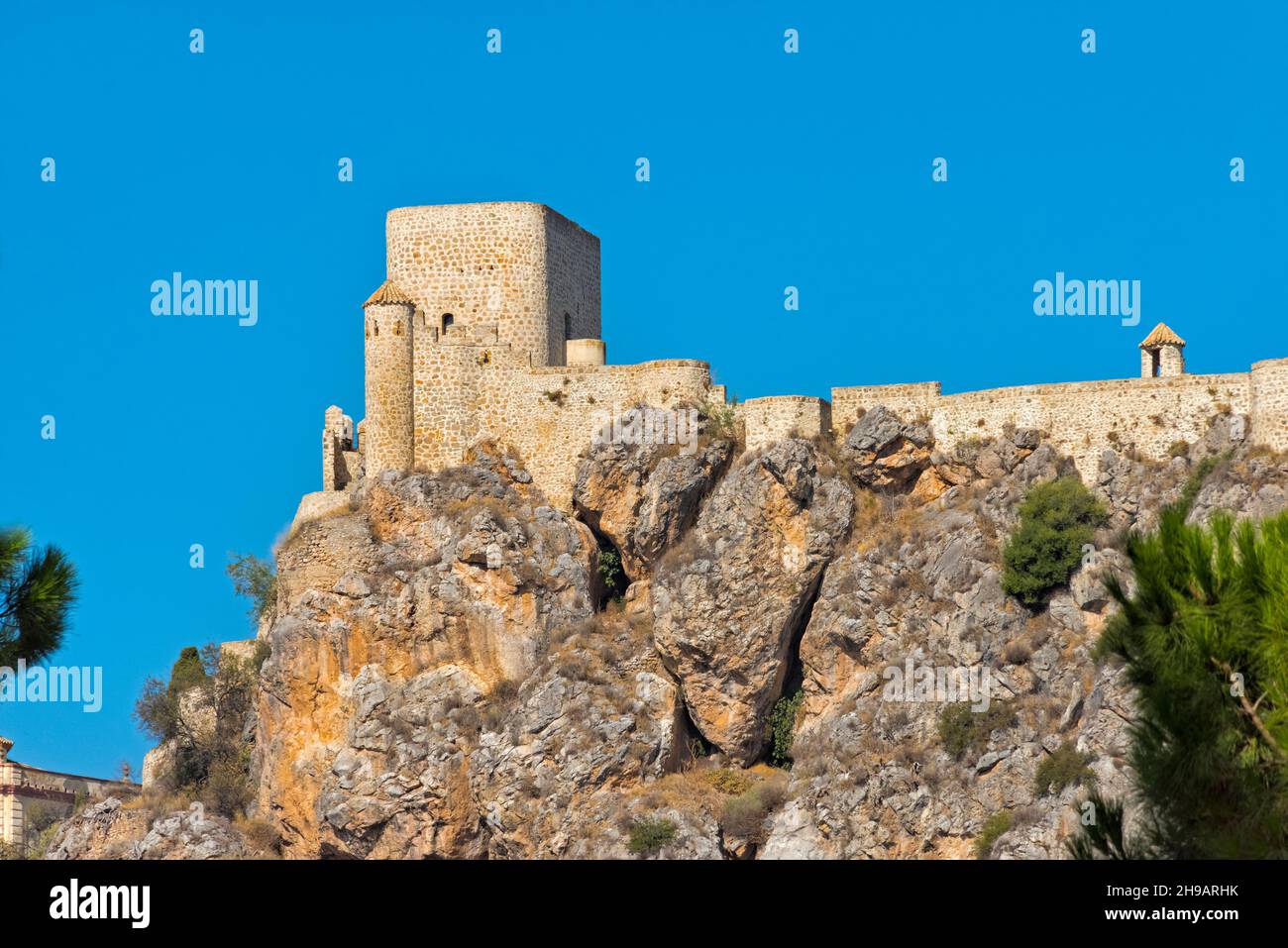 Schloss Olvera und Zitadellen, Olvera, Provinz Cadiz, Autonome Gemeinschaft Andalusien, Spanien Stockfoto