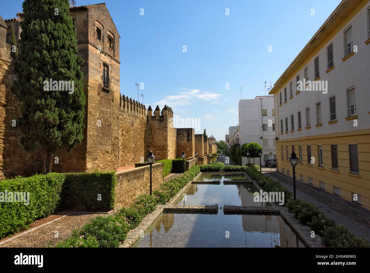 Römische Mauern von Cordoba, Provinz Cordoba, Autonome Gemeinschaft Andalusien, Spanien Stockfoto
