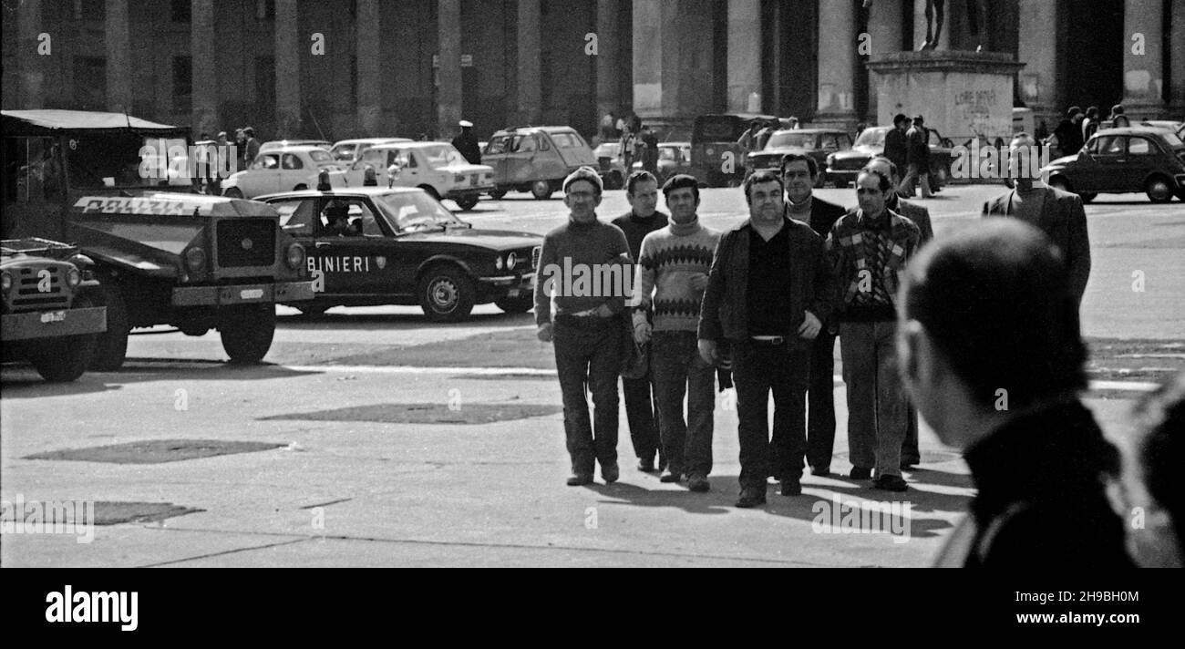 Streikende in Rom, sozialer Krieg; Italien, März 1978 Stockfoto