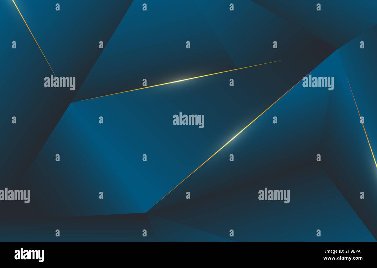 Vorlage für abstrakte blaue Dreiecke mit Farbverlauf der VIP-Premium-Vorlage. Überlappung für geometrischen Stil Hintergrund. Illustrationsvektor Stock Vektor