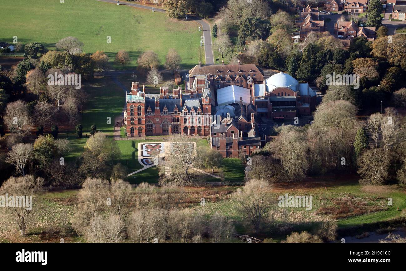 Luftaufnahme des Kelham Country House Hotels in der Nähe von Newark, Nottinghamshire Stockfoto