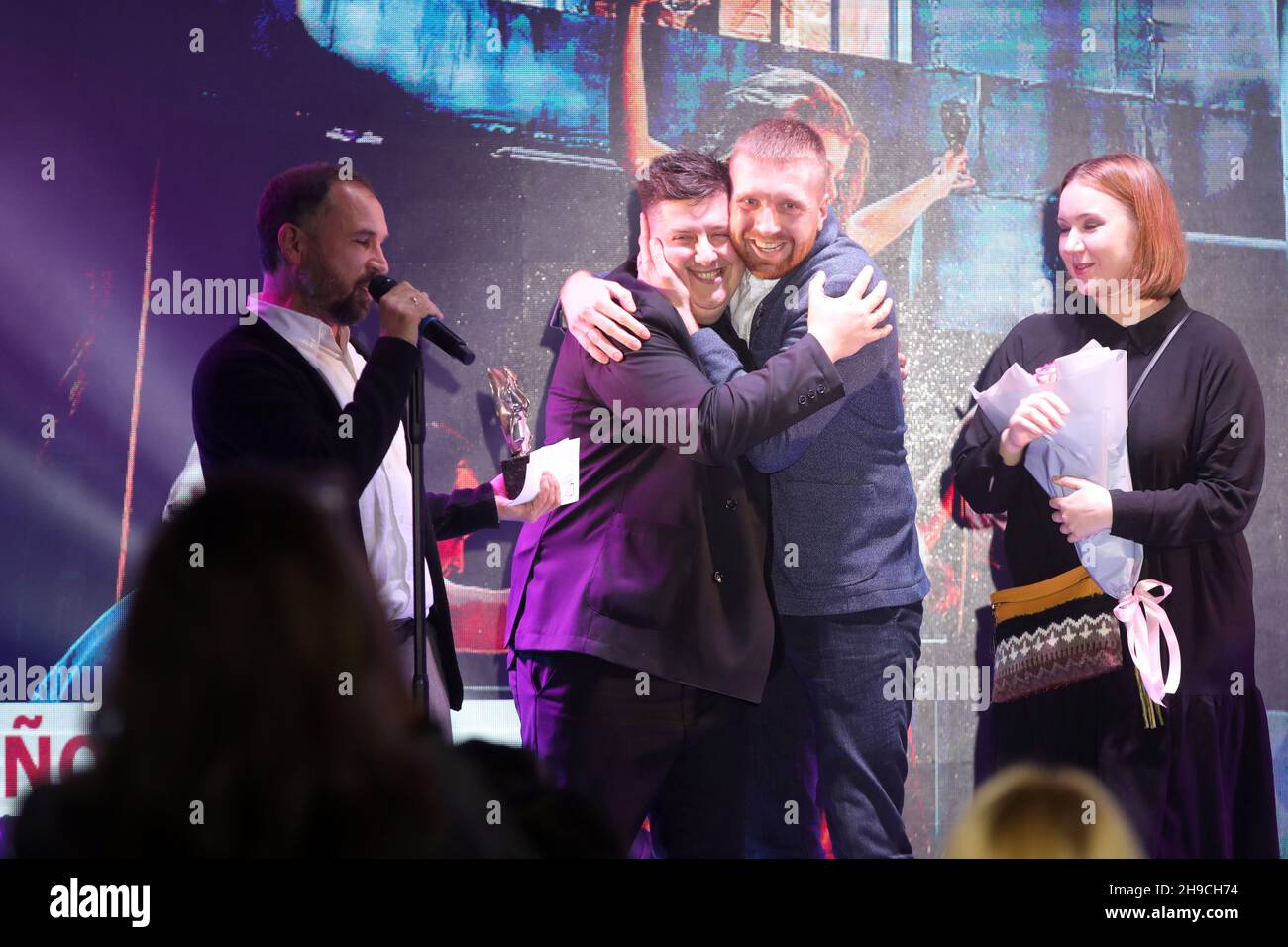 KIEW, UKRAINE - 4. DEZEMBER 2021 - Direktor, künstlerischer Leiter des Iwan Franko Ivano-Frankivsk Academic Regional Music and Drama Theatre Rostyslav Stockfoto