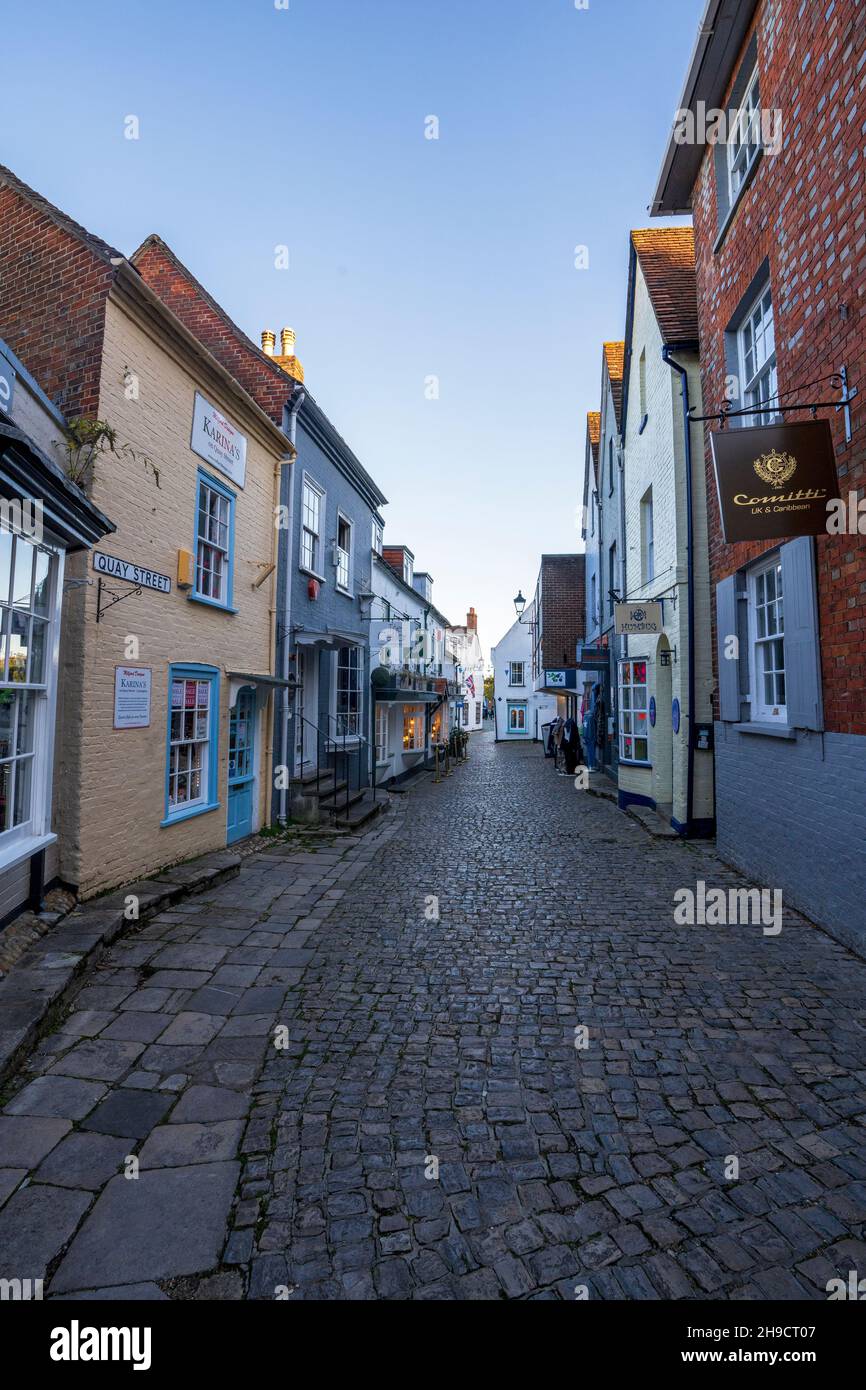 Quay Street, Lymington, Hampshire, England UK Stockfoto