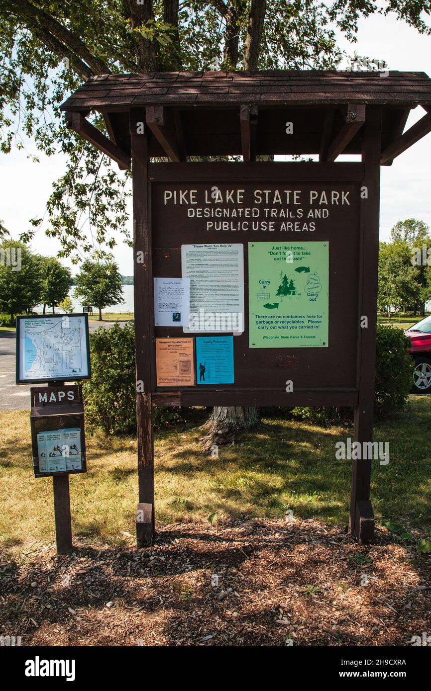 Pike lake unit kettle moraine state forest Fotos und Bildmaterial in