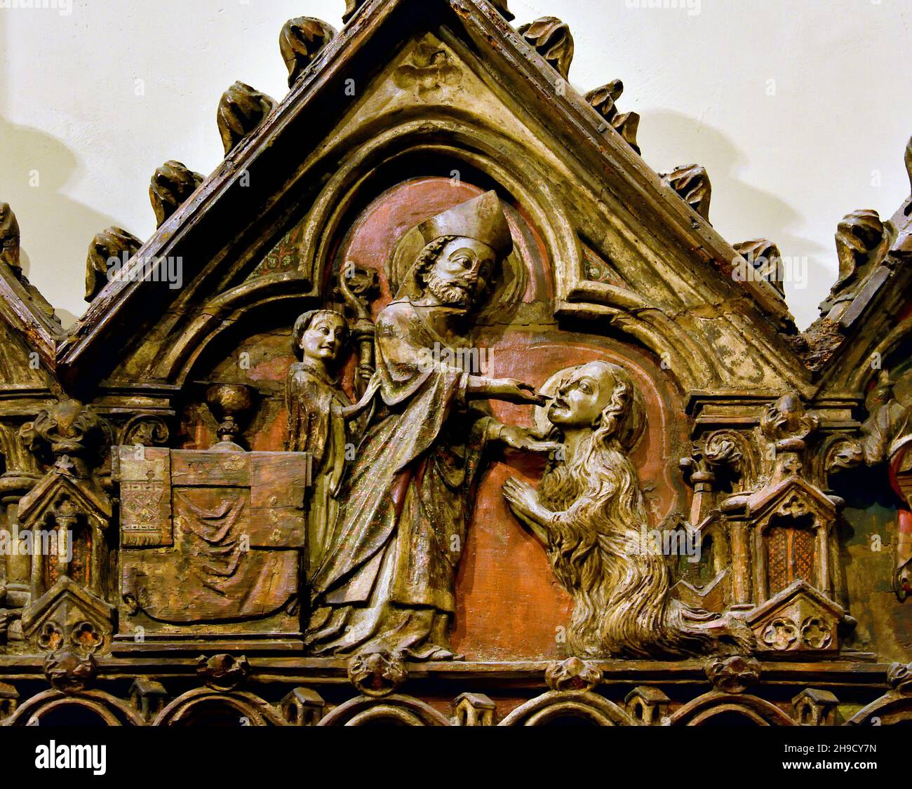 Leben der Maria Magdalena, von Maestro della Madonna di Oropa (ein Heiligtum in der Nähe von Biella, nordöstlich von Ivrea), 1295-1300. Italien, Italienisch. Stockfoto