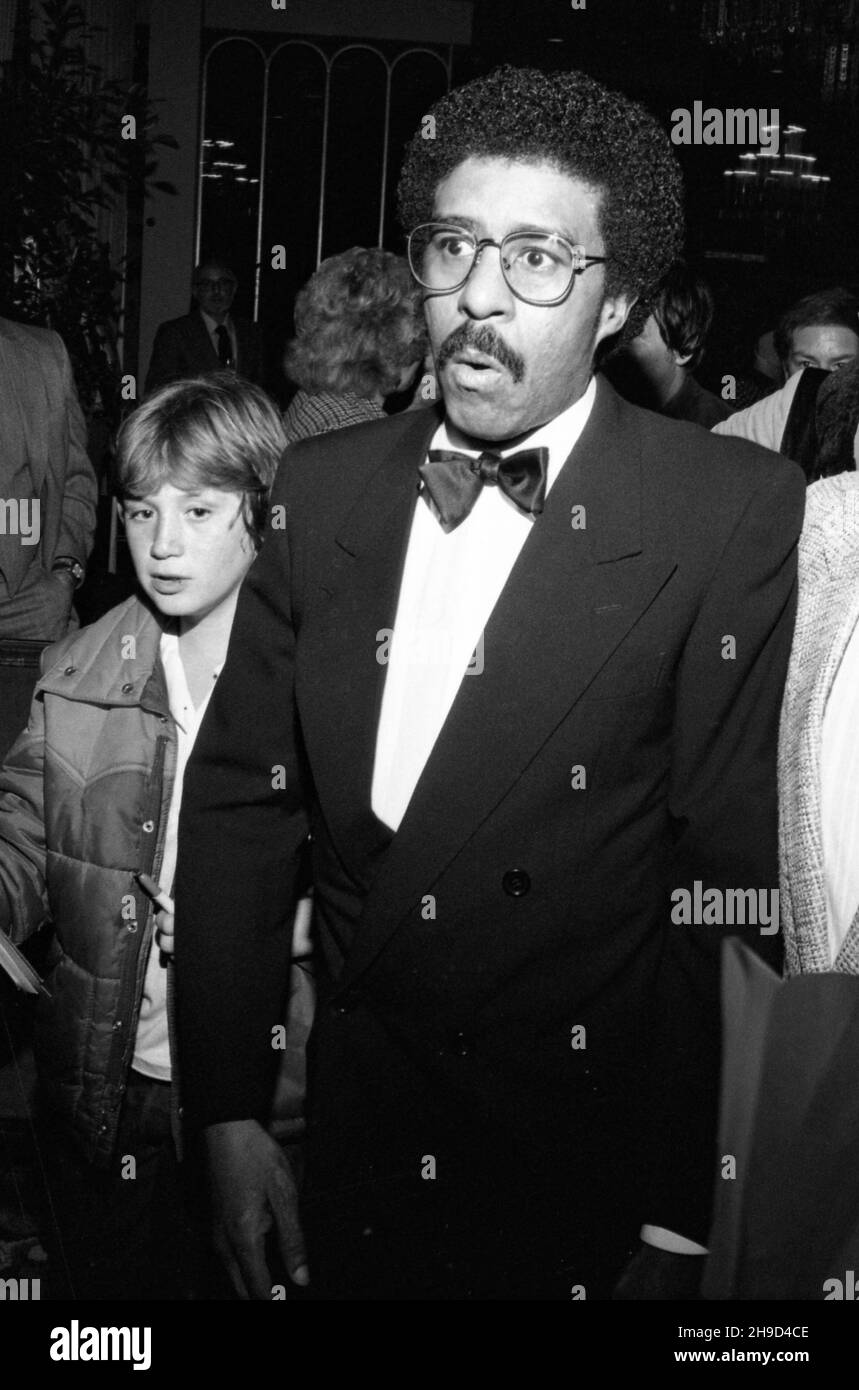 Richard Pryor am 5. November 1981 im City of Hope Annual Stag Roast zu Ehren von Pat McCormick im Beverly Hilton Hotel. Quelle: Ralph Dominguez/MediaPunch Stockfoto