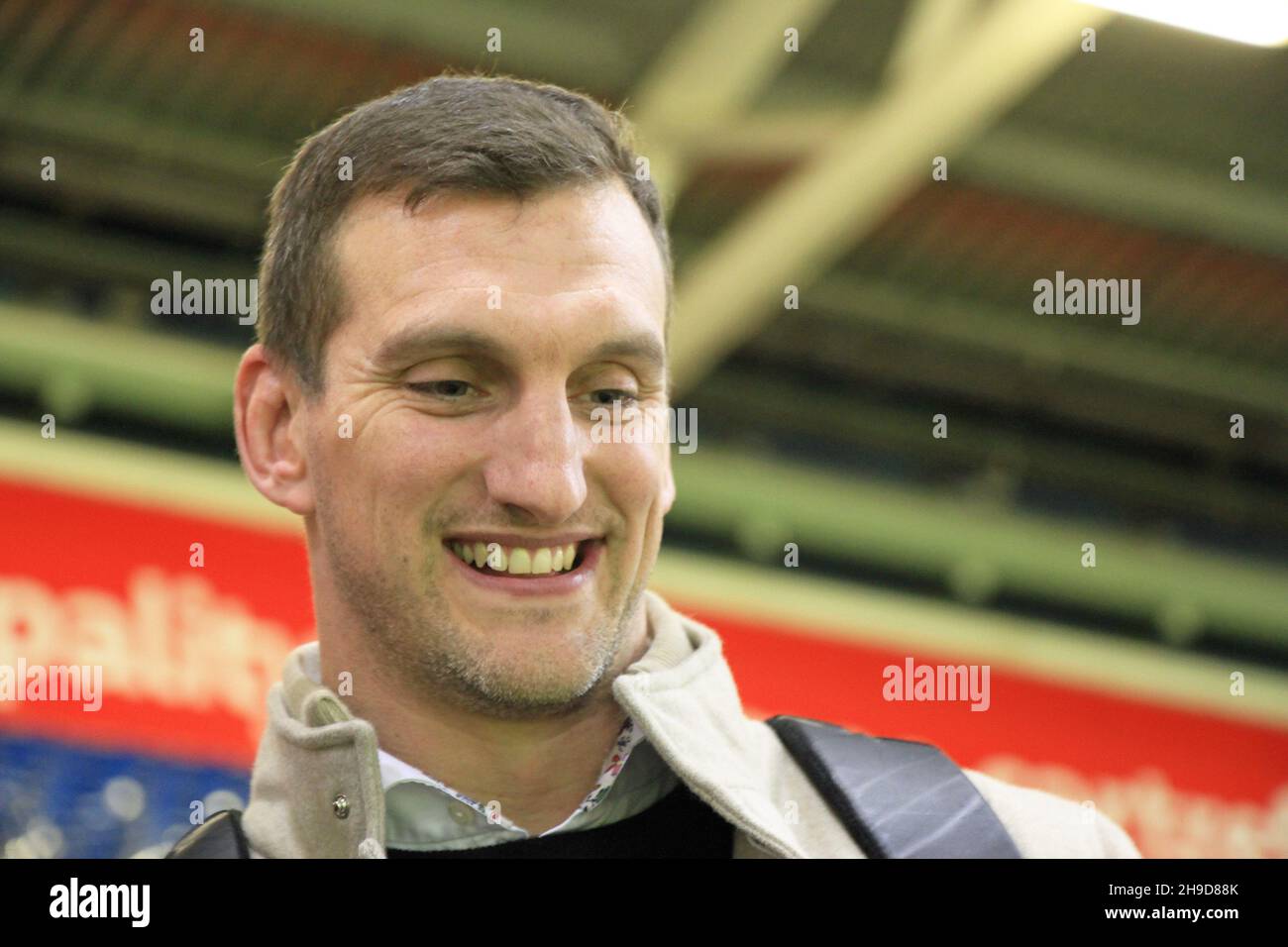 Sam Warburton im Fürstentum Stadium, Cardiff, Wales Stockfoto