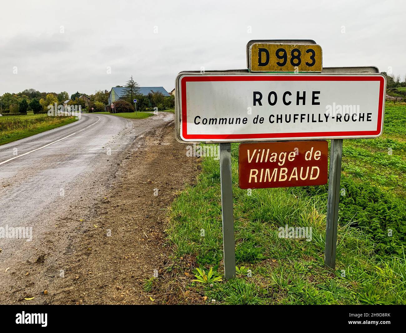 Familienhaus des französischen Dichters Arthur Rimbaud, Roche, Departement Ardennen, Nordfrankreich Stockfoto