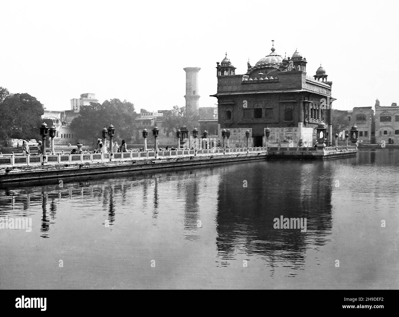 Goldener Tempel von Amritsar, Indien, Anfang 1900s Stockfoto