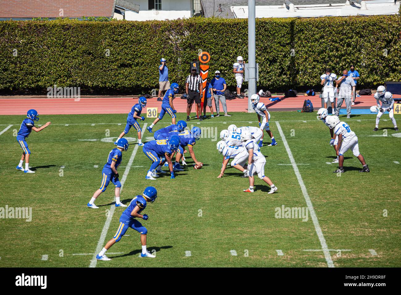 High School Football Spiel, La Puente, Kalifornien, USA Stockfoto
