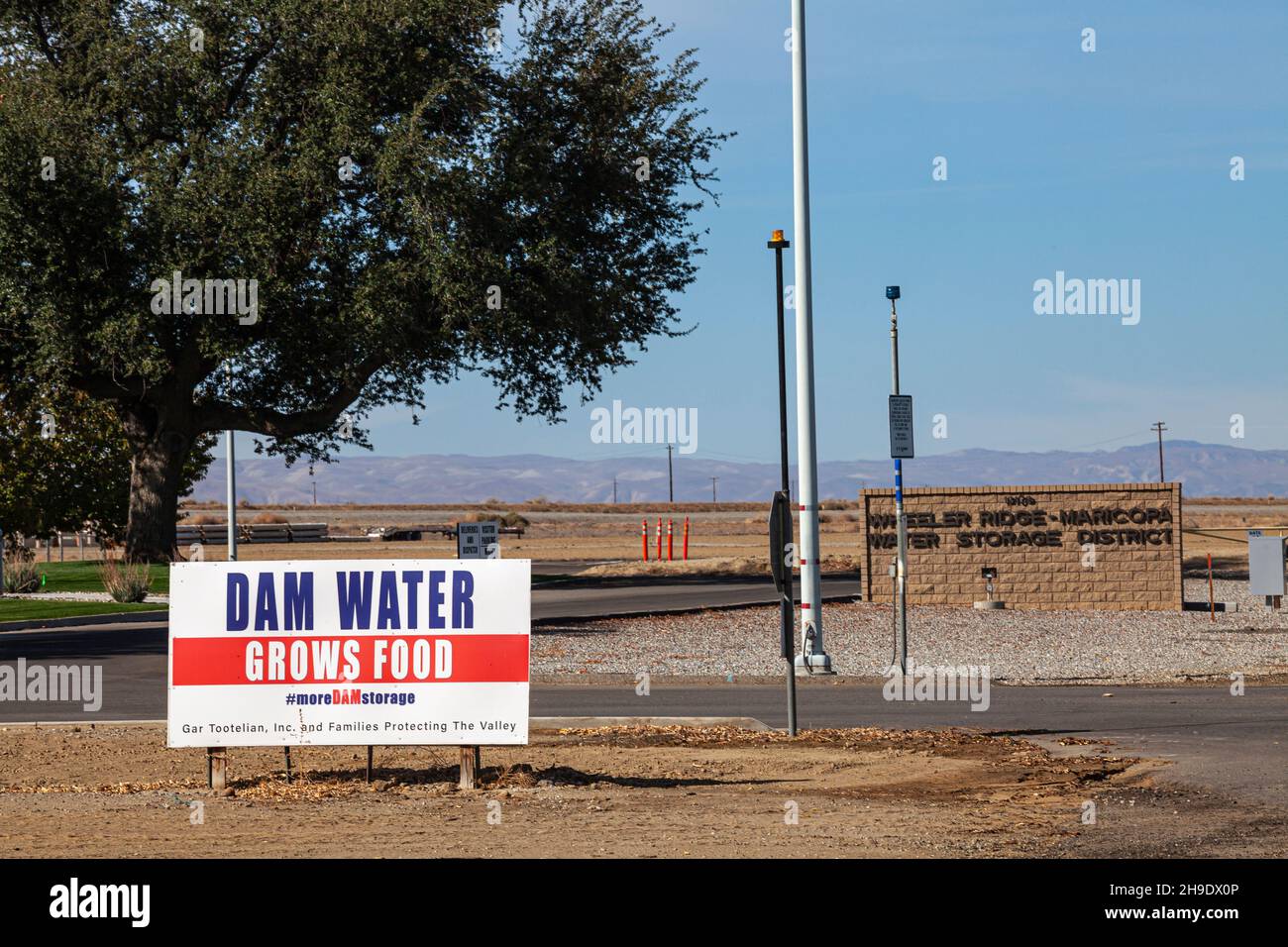 Wheeler Ridge - Maricopa Water Storage District, Route 166, Kern County, California, USA Stockfoto