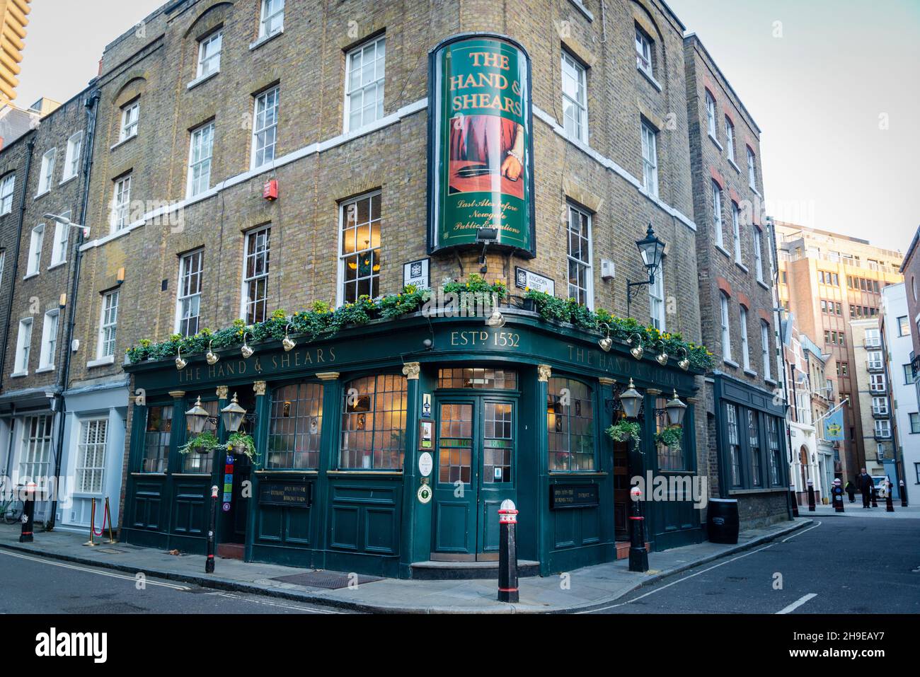 The Hand and Shears Pub, ein alter traditioneller Pub, City of London, London, England, Großbritannien Stockfoto