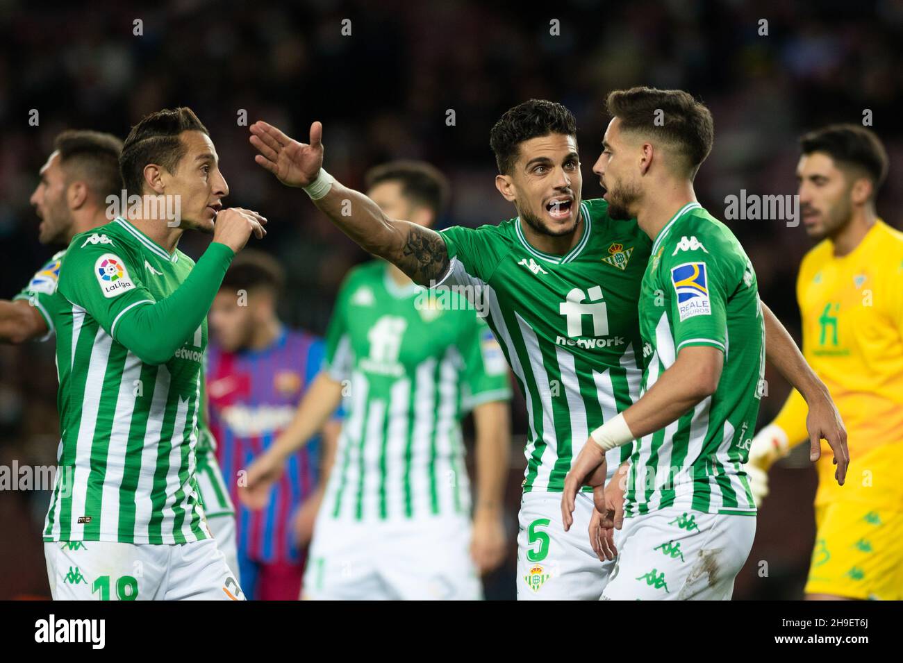 Marc Bartra während des Liga-Spiels zwischen dem FC Barcelona und Real Betis im Camp Nou in Barcelona, Spanien. Stockfoto