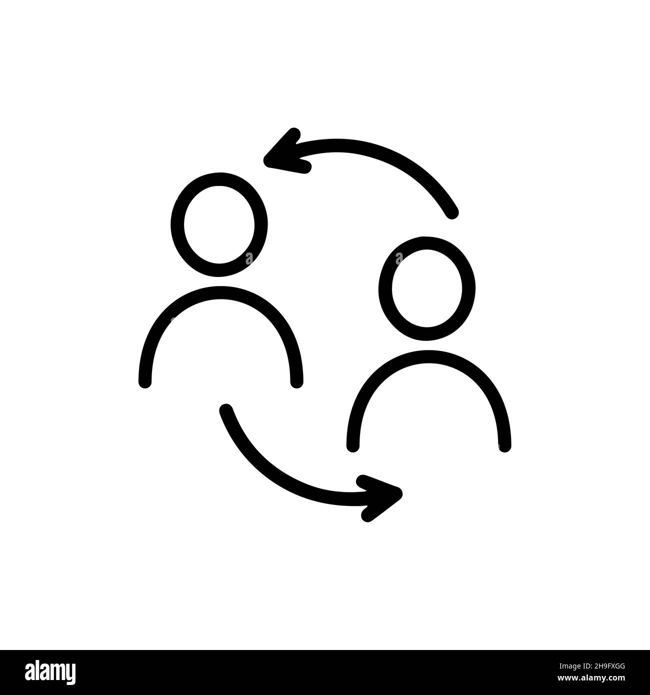 Mentoring-Symbol. Future Goal Idea Concept Mentoring-Symbol auf weißem Hintergrund isoliert. Stock Vektor