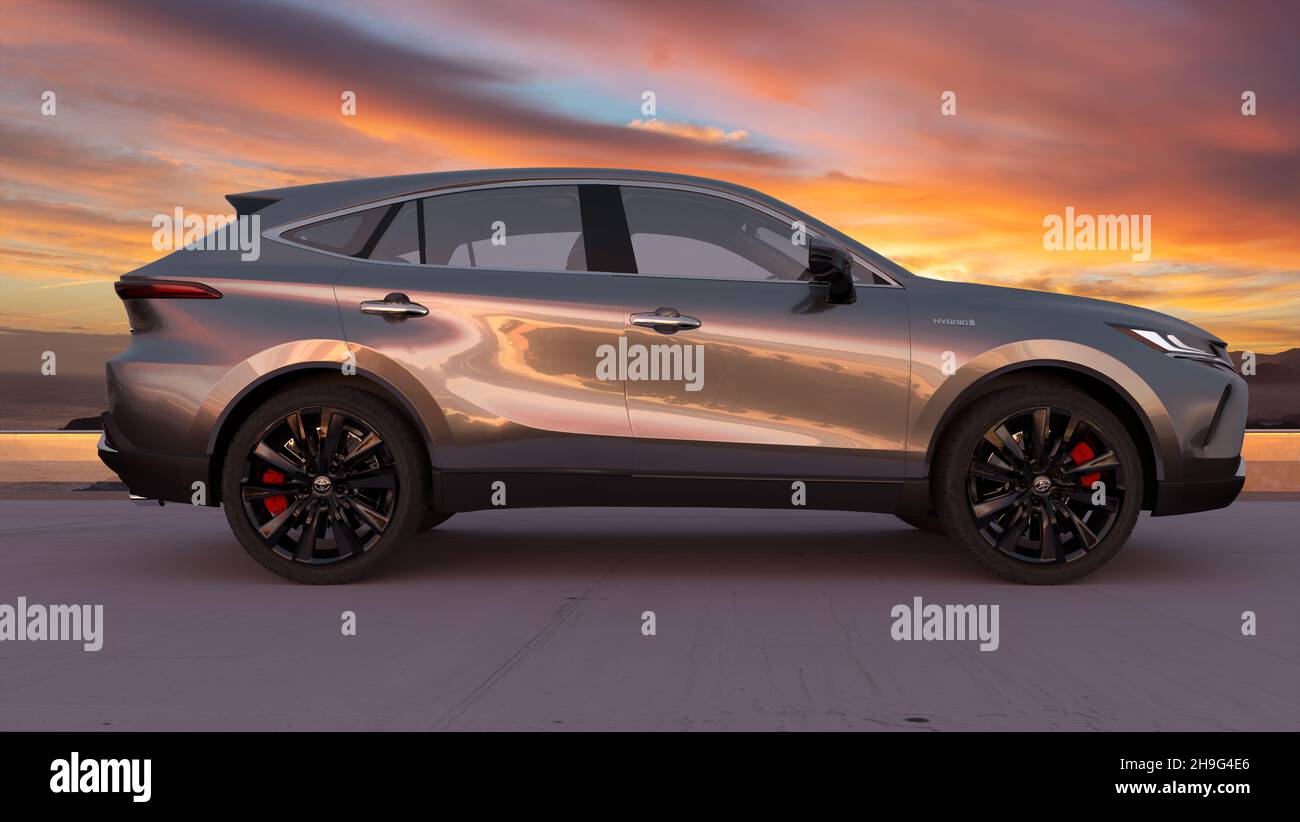 Neuer SUV Toyota Harrier Stockfoto