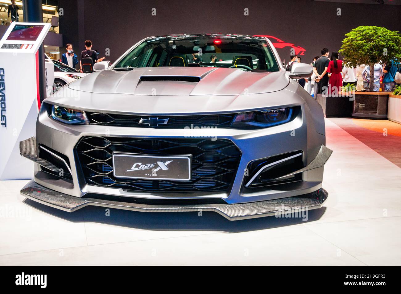 Chevrolet Malibu Code X Coupé-Sonderwagen auf der Guangzhou Auto Show 2021, Provinz Guangdong, China. Stockfoto