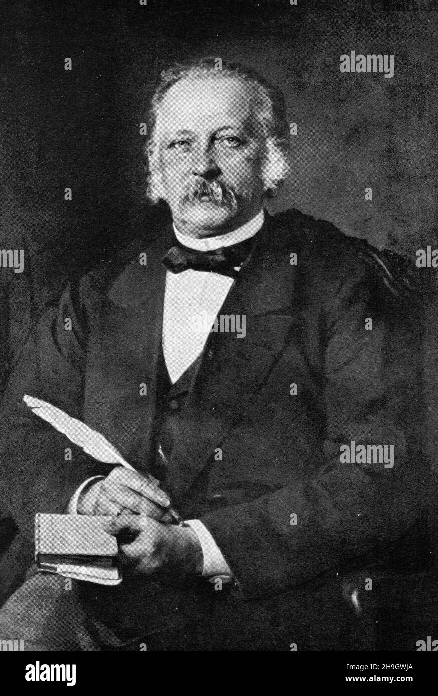 Porträt von Theodor Fontane (1819 - 1898) Deutscher Schriftsteller und Dichter Stockfoto