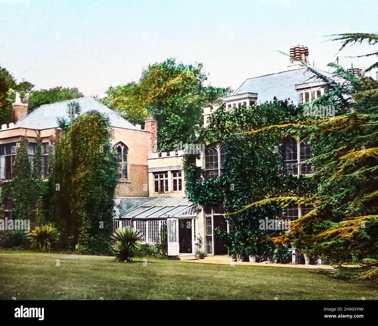 Tennyson's Home, Süßwasser, Isle of Wight, viktorianische Zeit Stockfoto