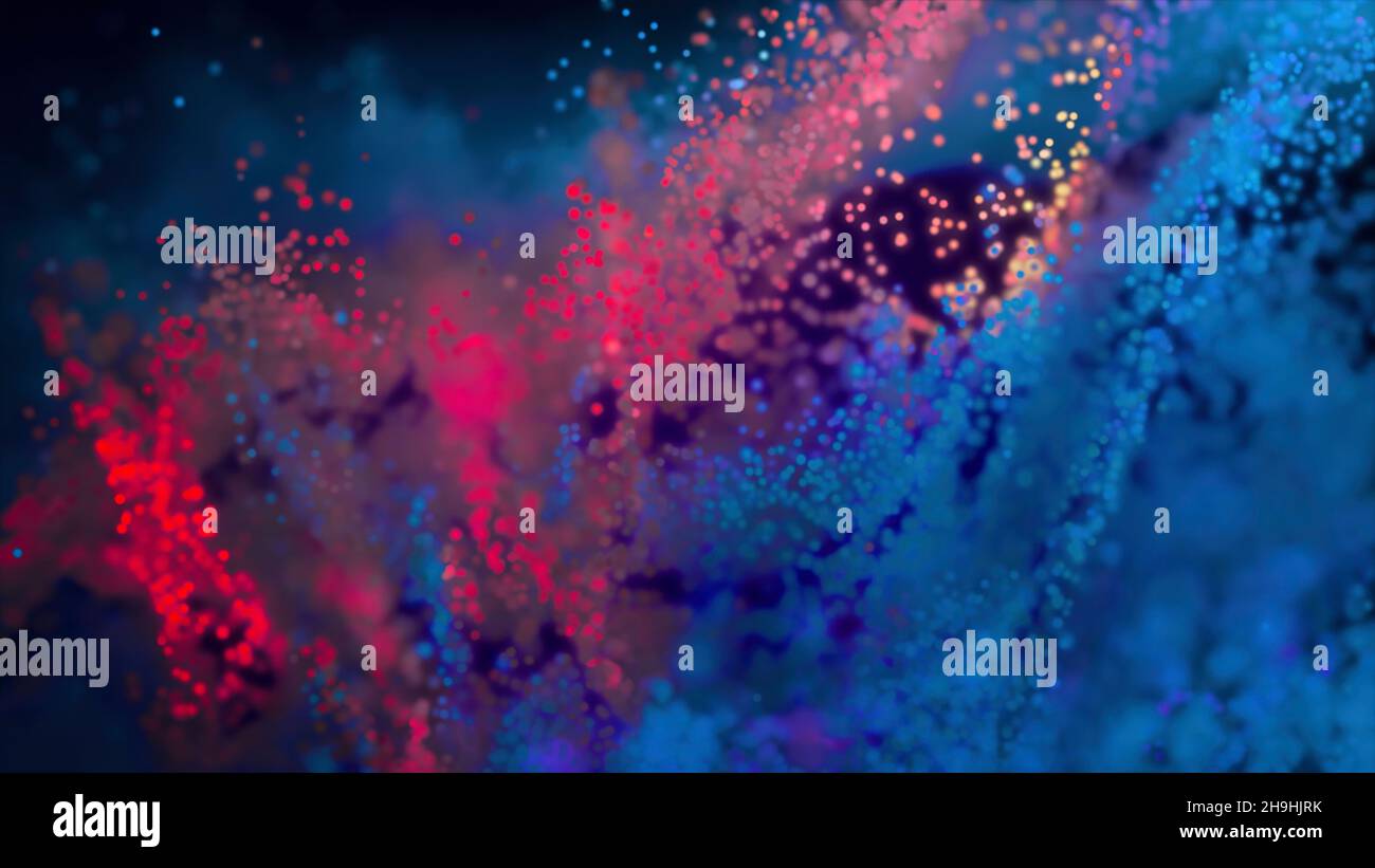 Abstrakter Hintergrund 8 Bit. 8-Bit-Galaxie im Weltraum. Stockfoto