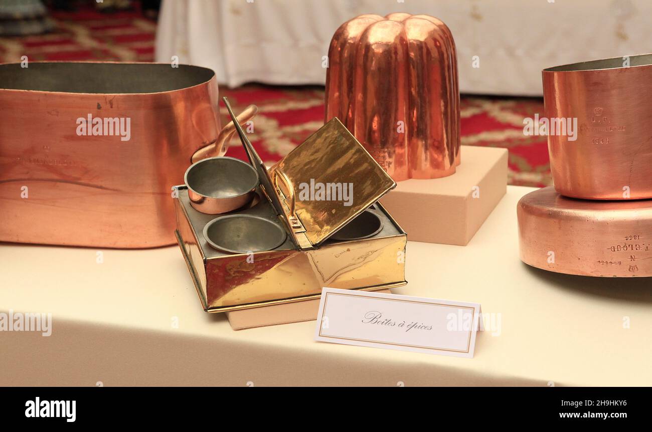 PARIS, FRANKREICH, 16. SEPTEMBER 2012 : Inneneinrichtung des Elysée-Palastes, dem Sitz des französischen Präsidenten Stockfoto