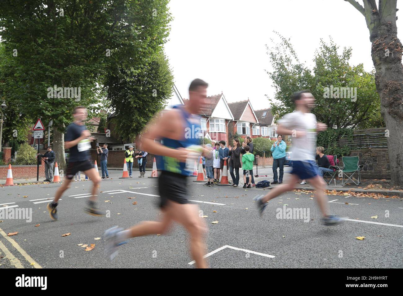 Szenen aus dem Ealing-Halbmarathon 2013 Stockfoto