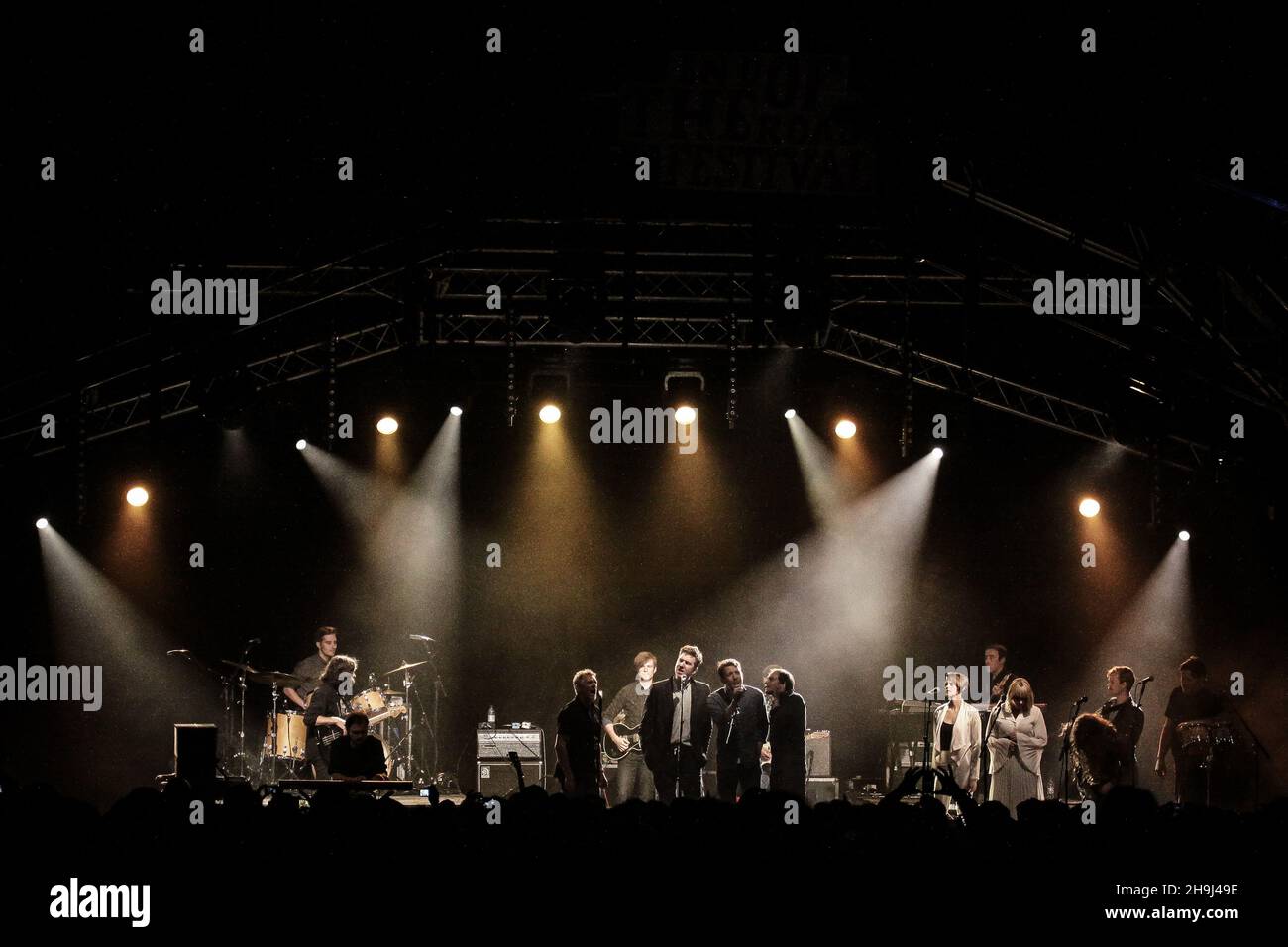 The Gene Clark Keine andere Band tritt am 2014 auf Ende des Road Festivals im Larmer Tree Gardens in Dorset Stockfoto