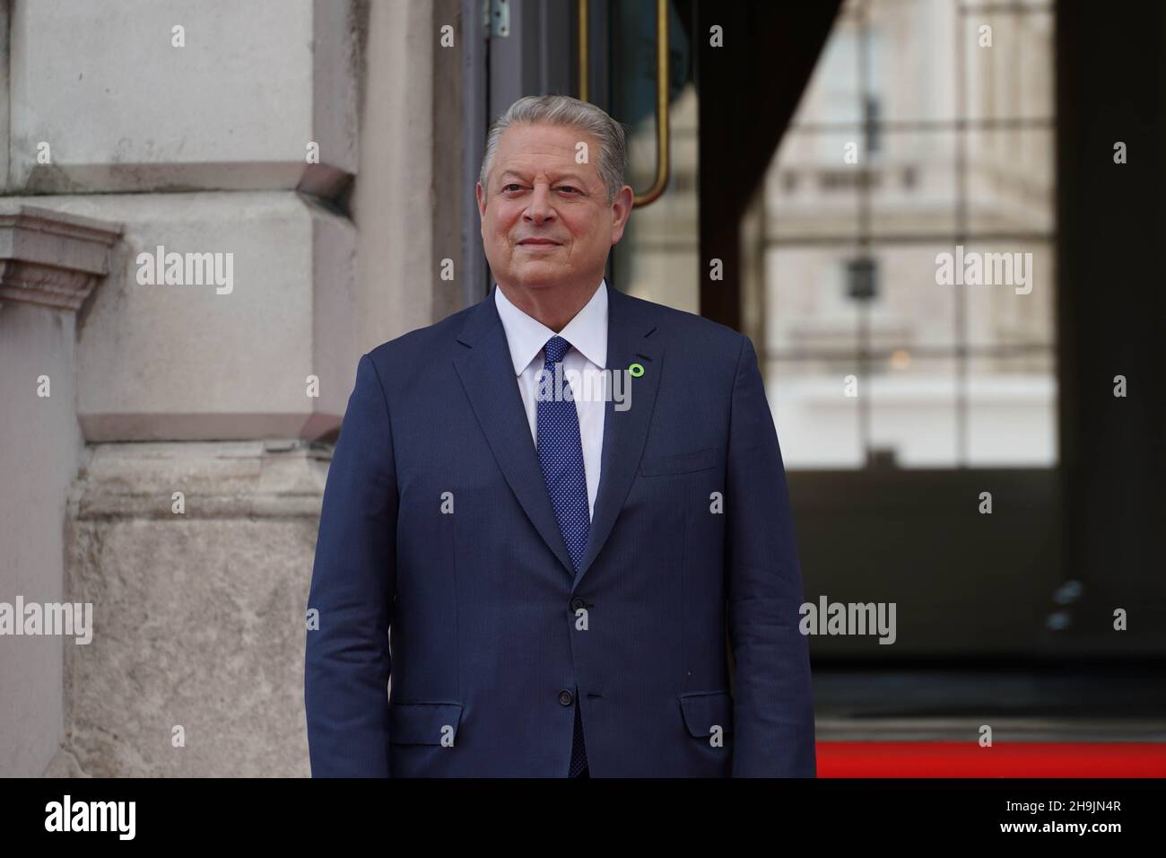 Al Gore posiert für Fotos auf dem roten Teppich vor einer Q&A-Sitzung vor der Vorführung der britischen Premiere einer unbequem Fortsetzung Truth to Power im Somerset House in London. Fotodatum: Donnerstag, 10. August 2017. Bildnachweis sollte lauten: Richard Gray/EMPICS Entertainment Stockfoto