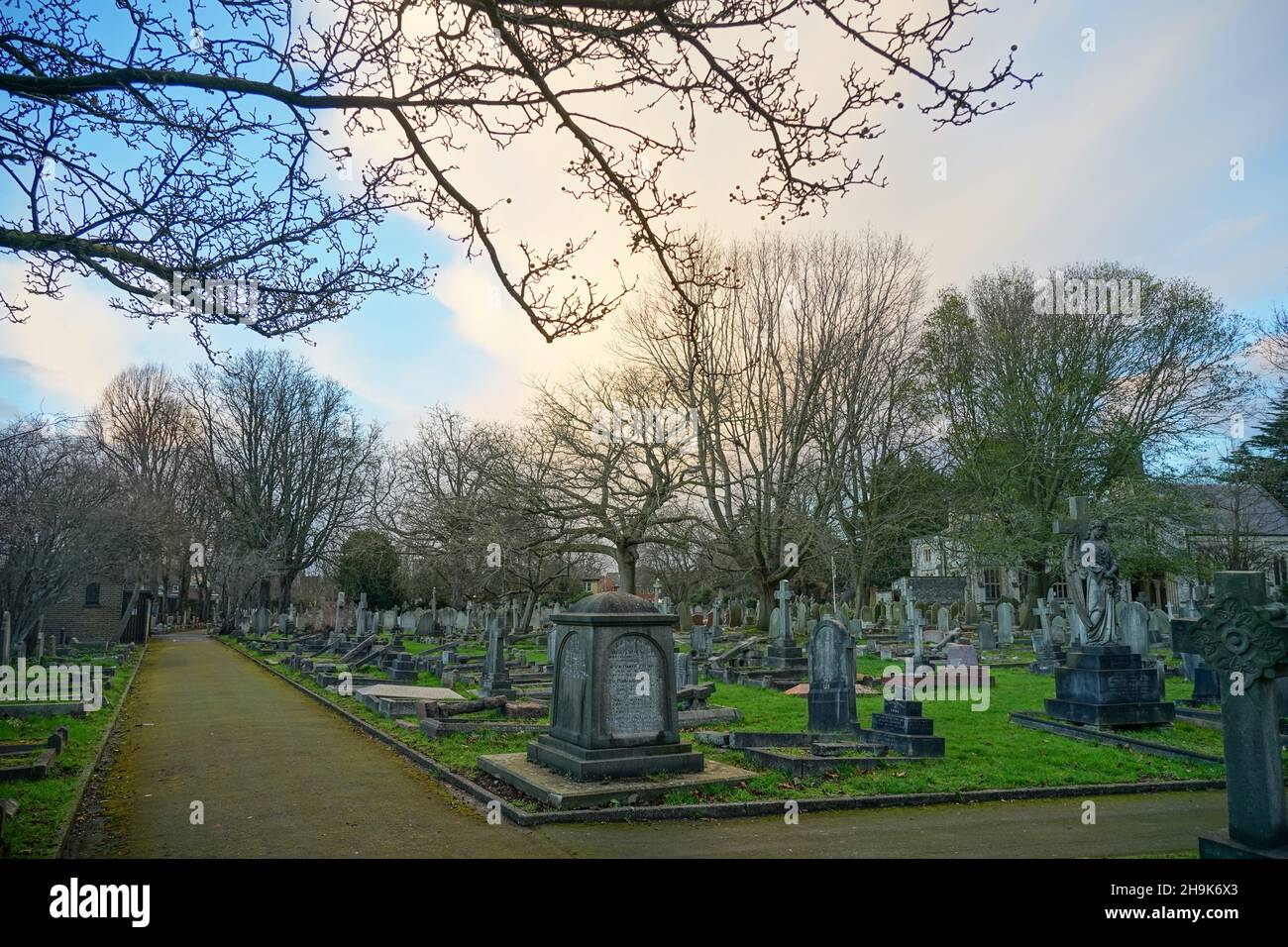 Westminster Friedhof in Hanwell. Fototermin: Samstag, 23. Januar 2021. Bildnachweis sollte lauten: Richard Gray/EMPICS Stockfoto