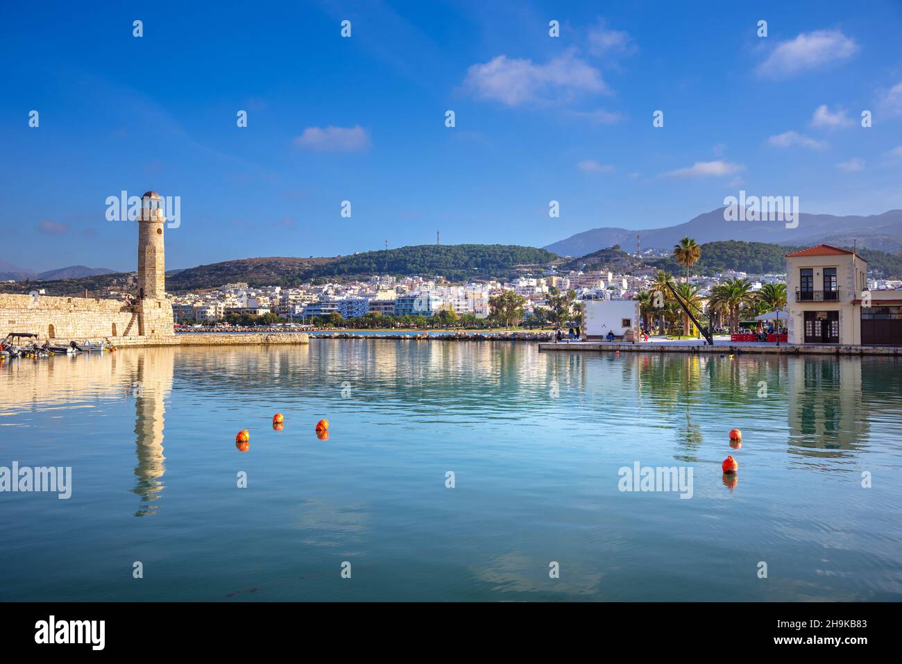 Rethymno Stadt auf der Insel Kreta in Griechenland. Stockfoto