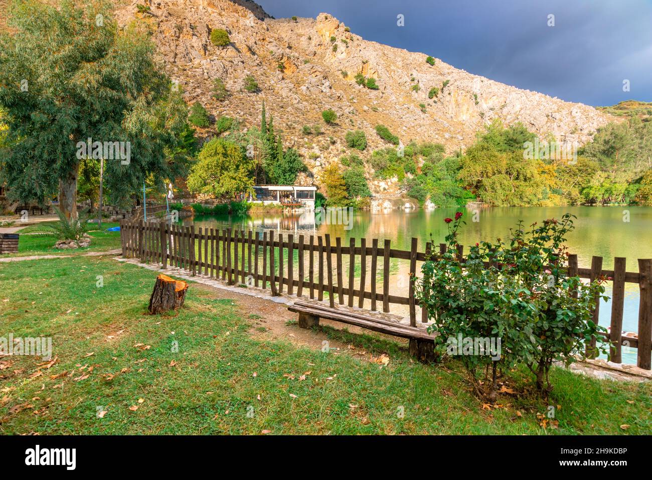 Zarosee im Frühjahr, auf Crete, Griechenland. Stockfoto