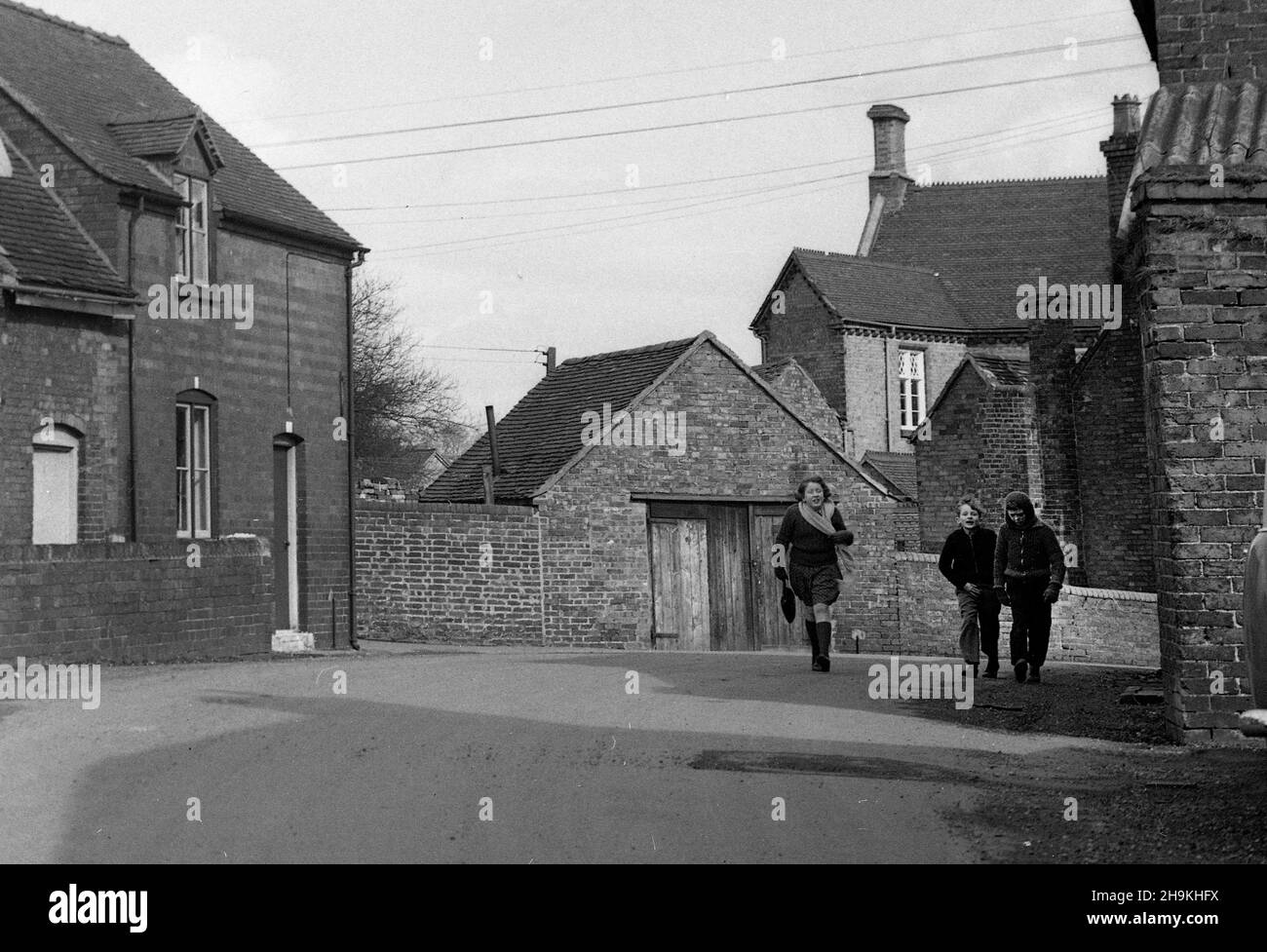 Coalport Road, Madeley im Jahr 1967. Großbritannien 1960s Stockfoto